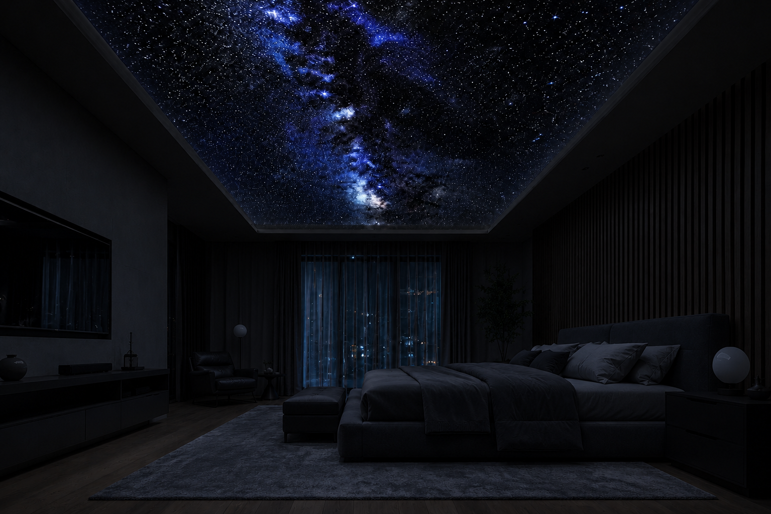 Soffitto stellato scenografico con effetto wow